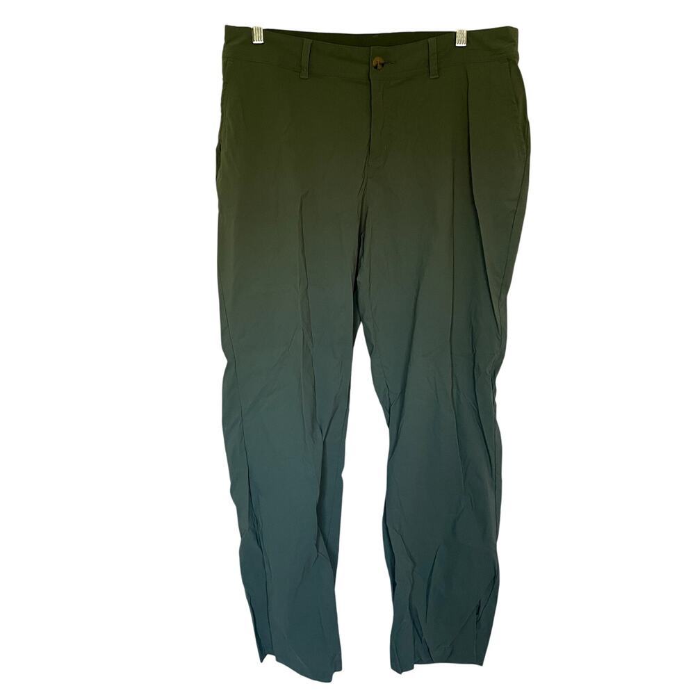 Gerry green athletic pants pockets women's size XL nylon trousers workout hiking